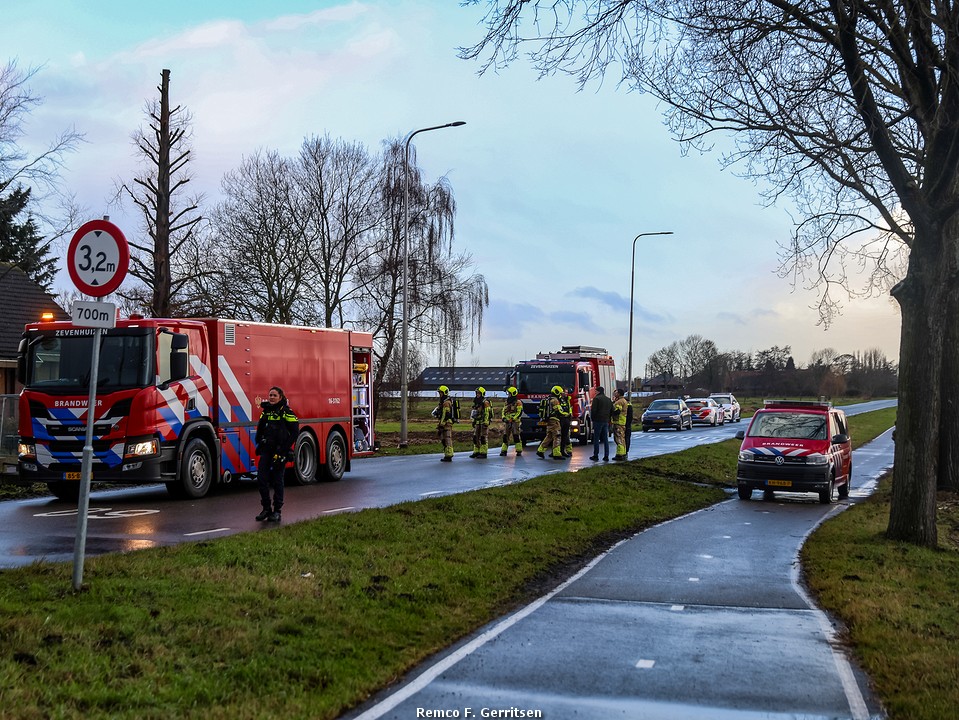 Brand in leegstaande woning aan de Bredeweg
