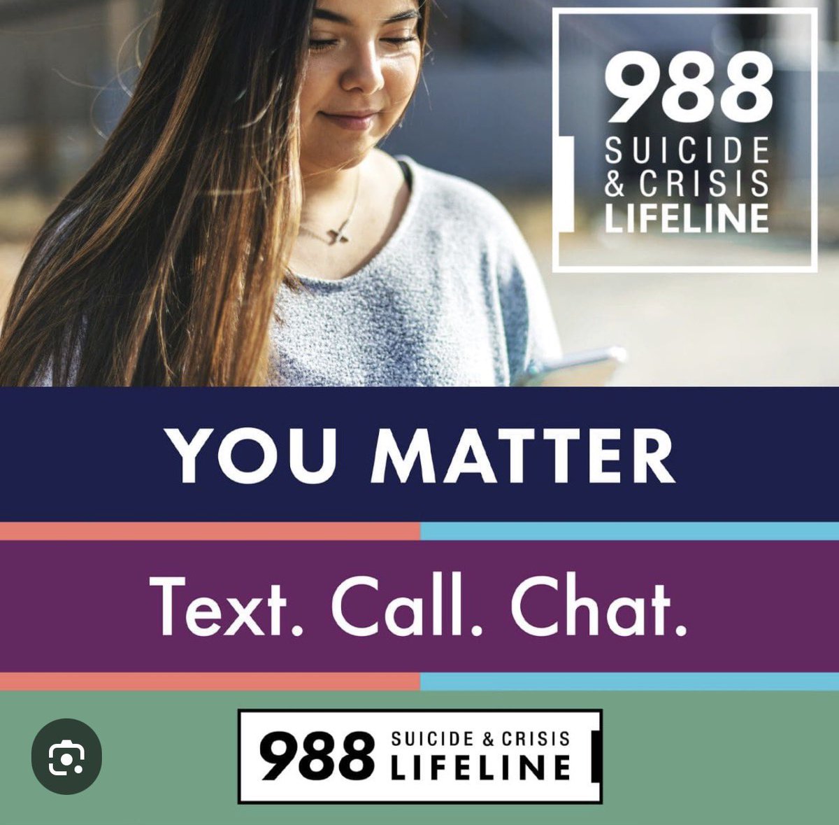 Holidays can be tough. Please call 988 if you’re having suicidal thoughts. You matter and the world is a better place with you in it. Please screenshot/save this graphic if you’re struggling. Never surrender!