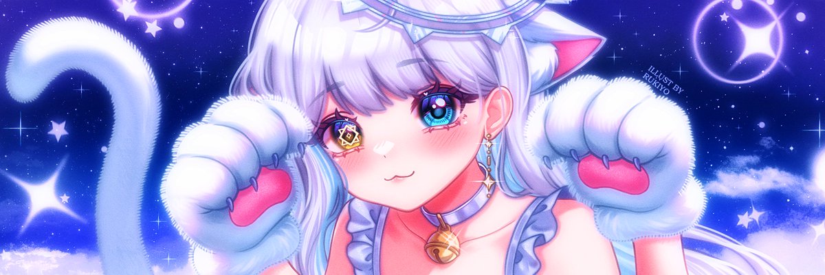 YCH Neko paw banner on Vgen for @/Akiirie 💙                                                                        
                   #VGenComm | #Vtuber 
                                  ฅ^•ﻌ•^ฅ