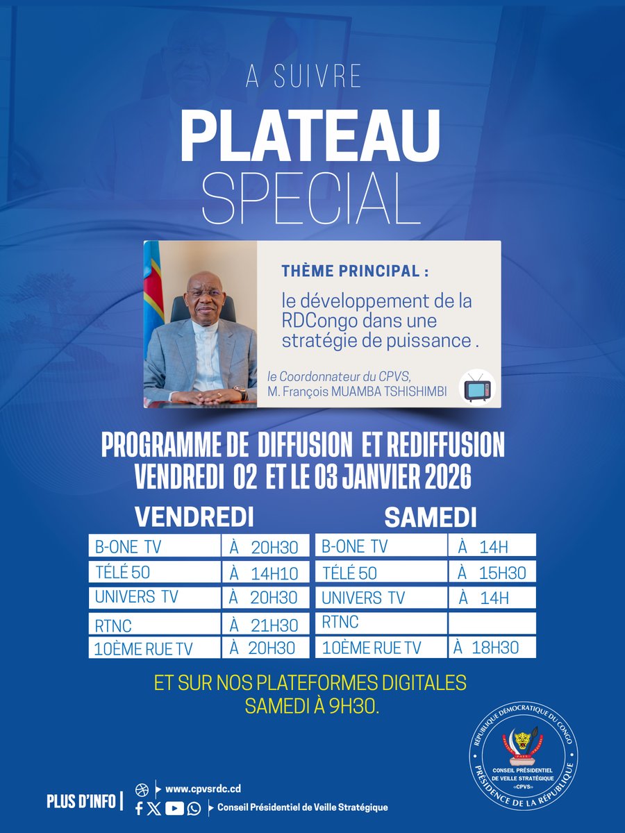 Conseil Présidentiel de Veille Stratégique (CPVS) tweet media