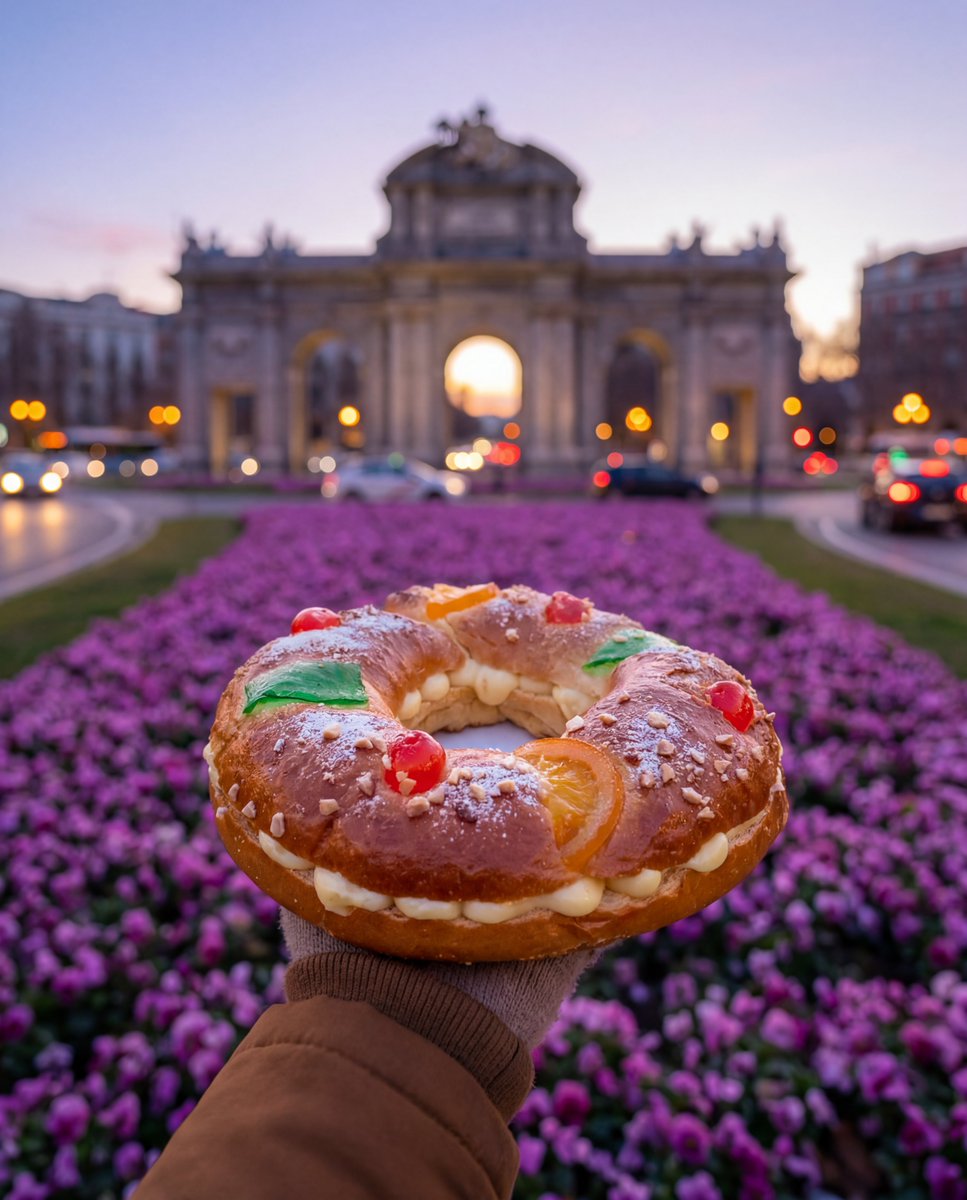 Visita_Madrid's tweet photo. El Día de Reyes en Madrid sabe a roscón.

#Madrid #Tradición #VisitMadrid https://t.co/wE56AzNRkJ
