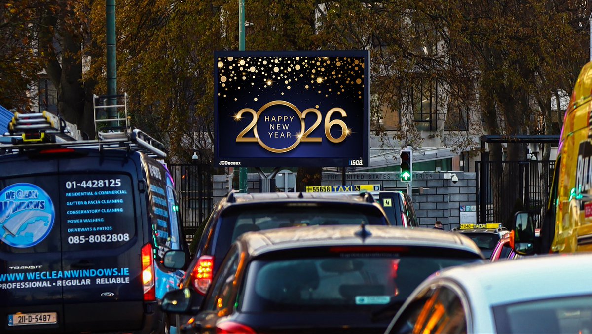 jcdecauxireland's tweet image. Wishing you all Happy New Year from the JCDecaux team! Here’s to new opportunities in the year ahead 🎊

#OOH #DOOH #OutdoorAdvertising #AdvertisingIreland