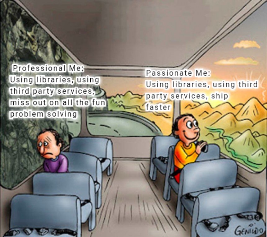 dayonecodes's tweet image. Building and using the libraries and third party services, enjoy the fun and ship faster