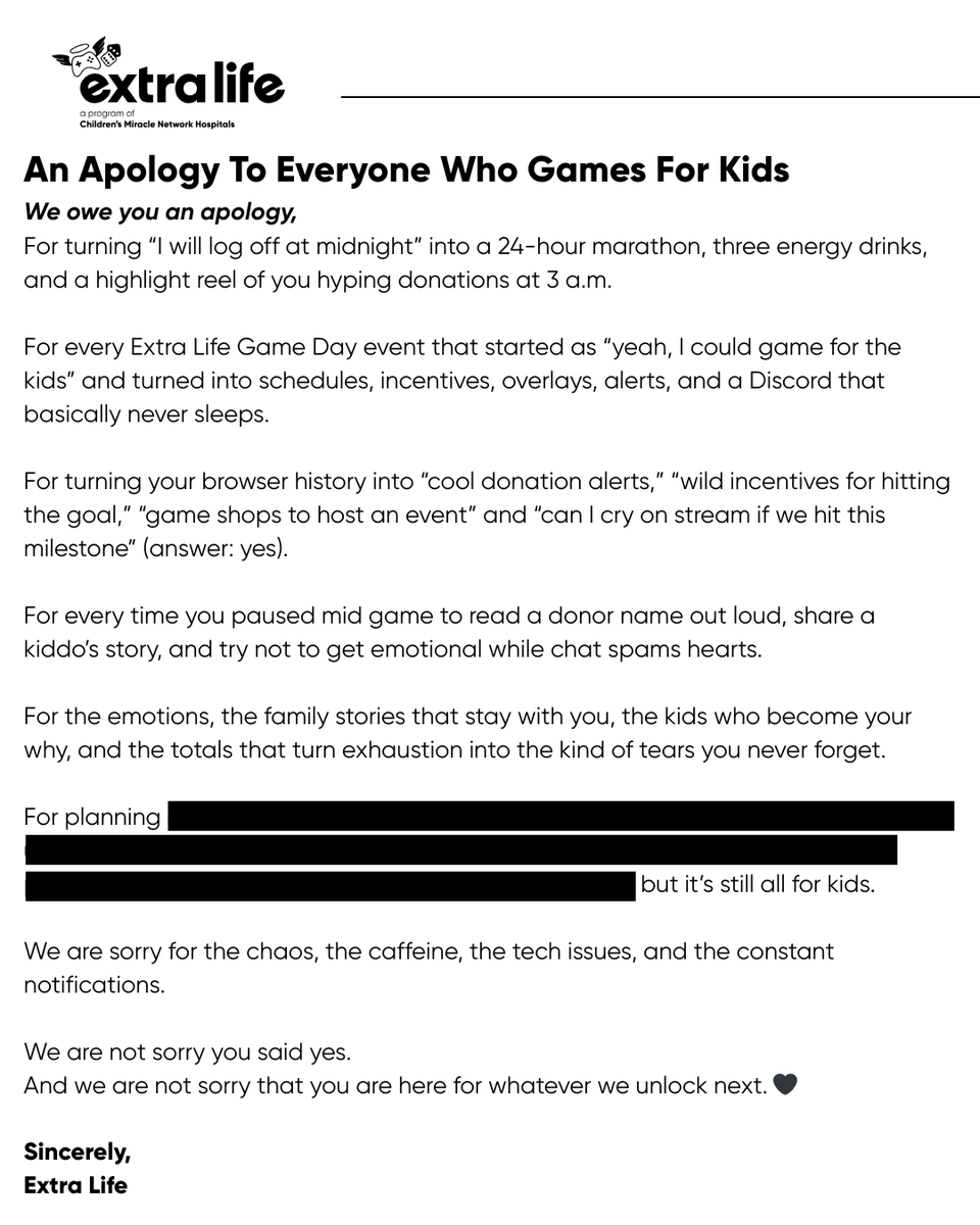 we owe you an apology. 🥲