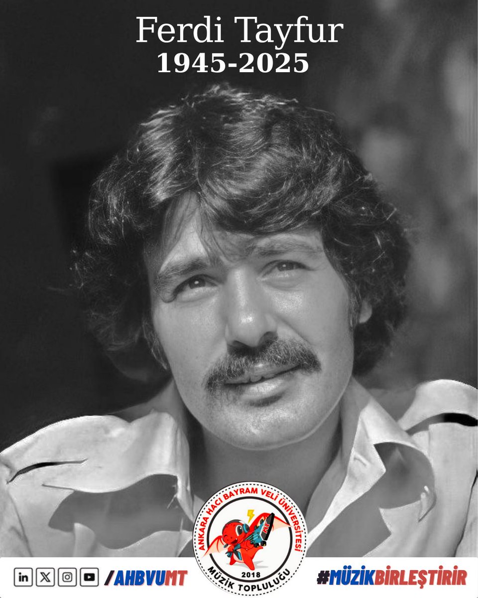 Arabeskin güçlü sesi Ferdi Tayfur’un aramızdan ayrılışının 1. yılında saygı, özlem ve rahmetle anıyoruz. Şarkılarıyla yaşamaya devam edecek.🕊️🎶

#ahbvü #ferditayfur #müzikbirleştirir #ahbvümt