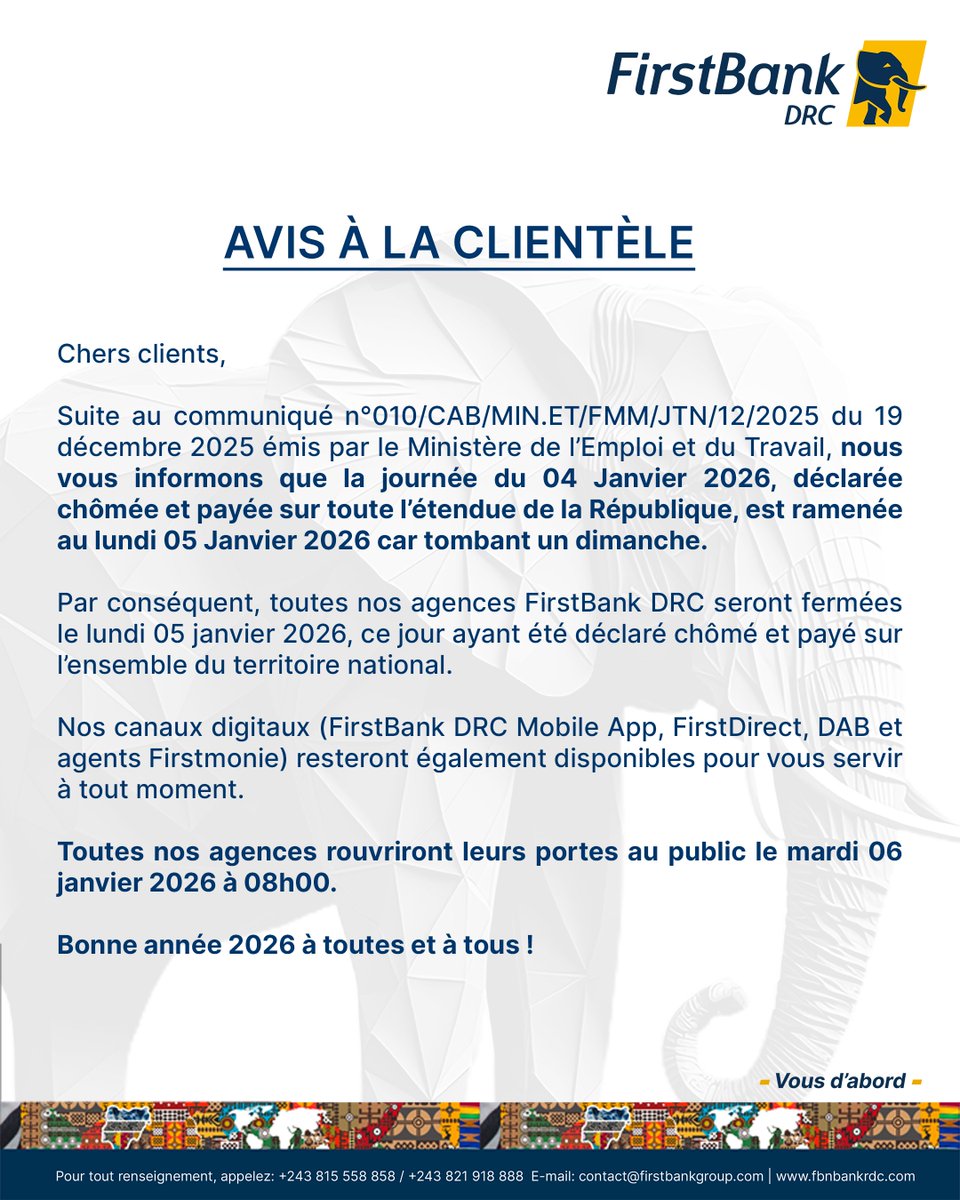 FirstBank DRC tweet media