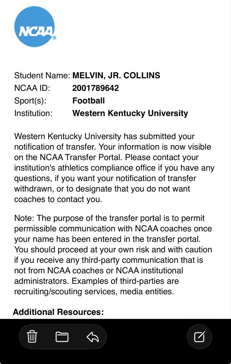 Melvin Collins Jr tweet media