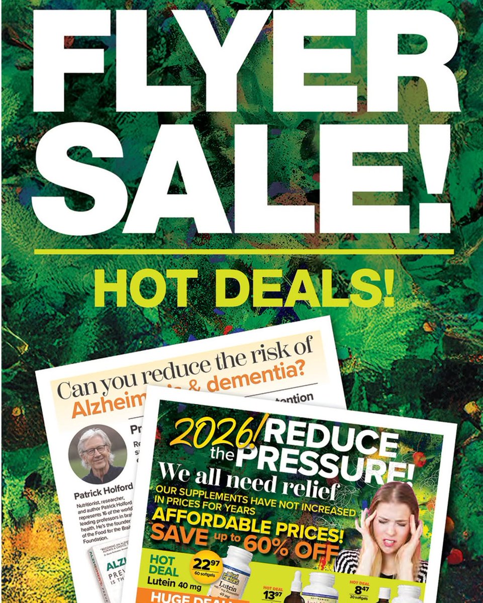 InfoNaturally's tweet image. 📷 The Natural Factors January Flyer Sale Starts TODAY!
 Incredible deals to help you feel your best in 2026.
📷 January 2–31, 2026
📷 Affordable wellness. Trusted quality.
Start the New Year right — shop the flyer now!
View online: issuu.com/naturalfactors…