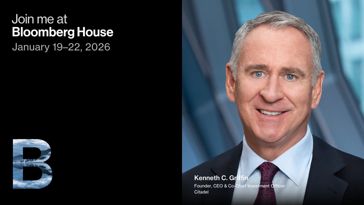 BloombergHouse welcomes the Founder, CEO & Co-Chief Investment Officer of @ Citadel Ken Griffin to our lineup of speakers. Learn more on how to join us  at #WEF26 here: https://t.co/isEG4vLz6I