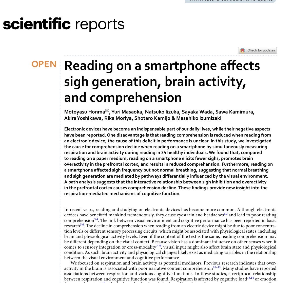 Ler no celular reduz a compreensão. 
Não é opinião, é neurociência.

Esse estudo mostrou que a leitura no smartphone aumenta a hiperatividade do córtex pré frontal, gerando maior carga cognitiva e pior entendimento do texto.

No papel, o cérebro fica mais regulado. 
O contexto