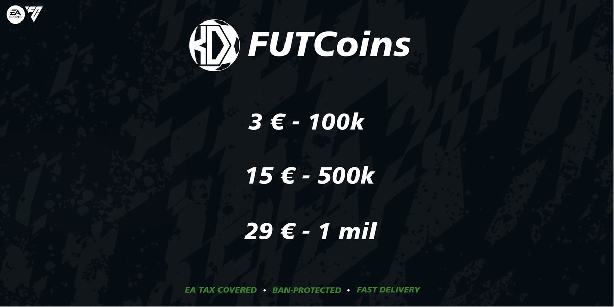 Happy new year to all of u! Price drop!              

2.61£ / 100k  - 25.25£ / 1mil          
3.52$ / 100k  - 34.07$ / 1mil                     

If you see cheaper, message us!                     

#EAFC #EAFC26 #FC26Coins #EAFCCOINS #EAFC26COINS #FCCOINS