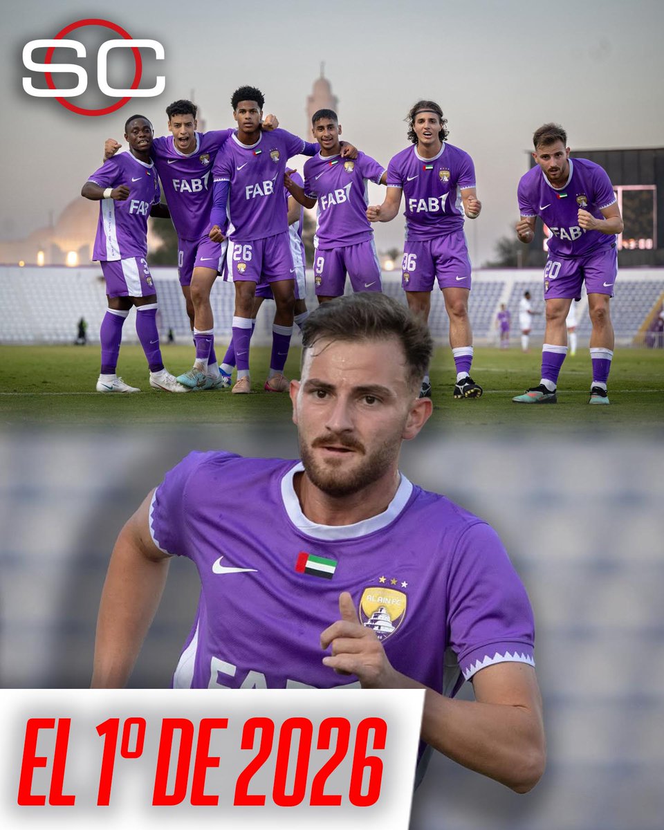 SC_ESPN's tweet photo. ⚽🇦🇷 2 DE ENERO Y LLEGÓ... ¡¡EL PRIMER GOL ARGENTINO DE 2026!!

👏🏼 Tomás Valdecantos marcó en el triunfo de la Reserva del Al Ain ante Al Jazira por la Pro League Sub 21 de los Emiratos Árabes

📌 ¿Quién es? Delantero de 20 años, surgido de Gimnasia y Tiro de Salta, con pasos por Gimnasia de Jujuy y las juveniles del Inter de Milán