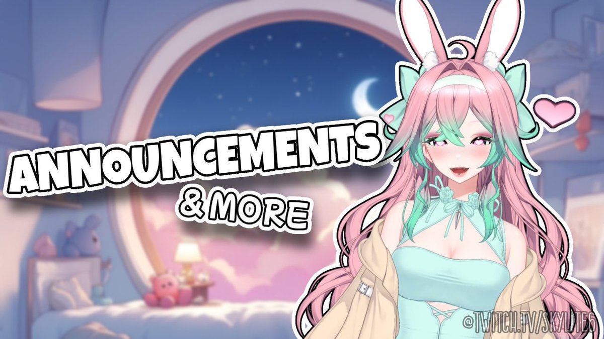 Ahhh you don’t wanna miss it!! Today on the purple site at 5pm cst! 

I’ll also be reading sweet messages from the community that people posted from the discord! Hope to see you! 🐰✨🤍