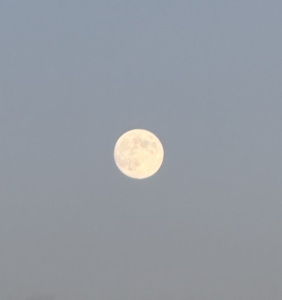 Is that a full moon rising tonight?