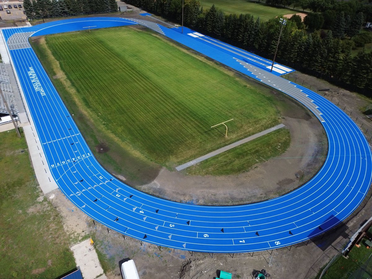 NDFBfields's tweet photo. Today we head to Jerlow Field in Kindred home to the Vikings. Named after longtime Coach &amp; AD Greg Jerlow, he began his career in '78 at Kindred &amp; was an inspiration to those who played for him. The track was resurfaced last summer. Thank you Coach Brad Ambrosius for pics &amp; info. https://t.co/Cq855BkUfj