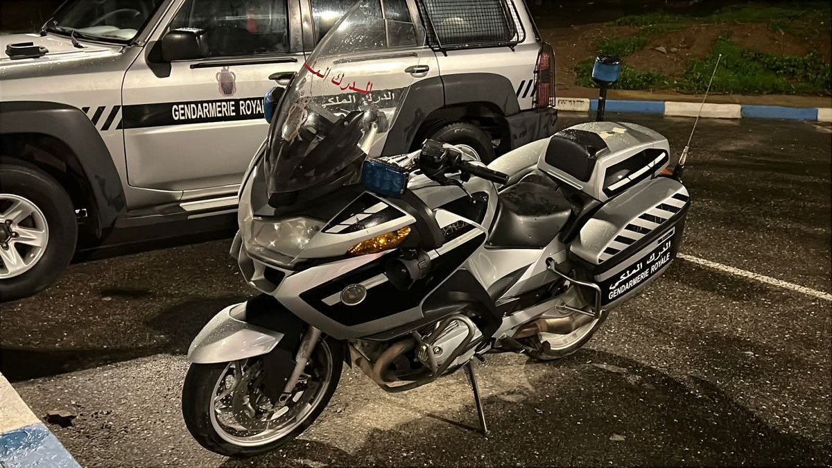 Royal #Moroccan #Gendarmerie 🇲🇦  #Nissan Patrol Vehicle x #BMW Motorcycle 🏍 #Morocco #Maroc #ByNight