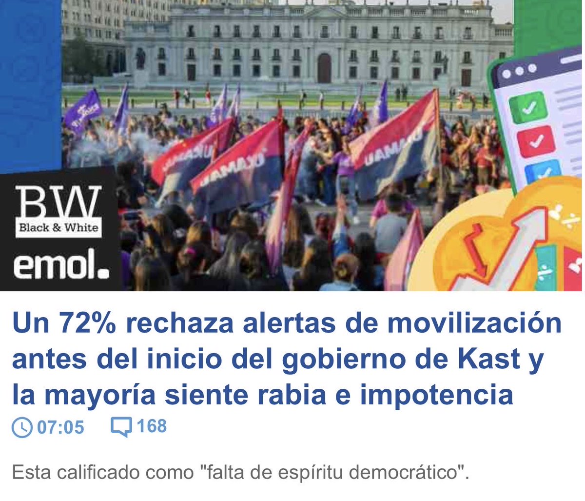 Chile ya se recuperó de la borrachera octubrista y ya sabe cuáles son las verdaderas intenciones de la izquierda en Chile. 🇨🇱 👏🏻