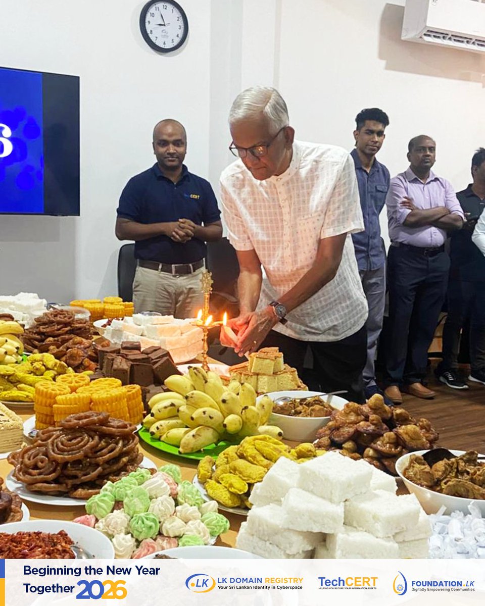 LK_Domain's tweet photo. We began January 1st by observing traditional first-day customs together with Tech CERT  and https://t.co/AFi427HIc9  - embracing shared values, positivity and a strong start to the year ahead.

#LKDomainRegistry #TechCERT #FOUNDATIONLK #NewYear2026 #LK https://t.co/JmJSLLoaB5