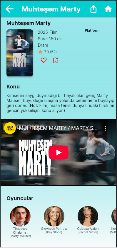 MMgcelik's tweet photo. @canereler Film/dizi öneren ve hangi platformda olduğunu gösteren küçük bir Android uygulama yaptım 🙂 Kapalı test aşamasında, 14 gün kullanıp dürüst yorum yapabilecek kişiler arıyorum. DM atmanız yeterli https://t.co/gPpwv9SuCS