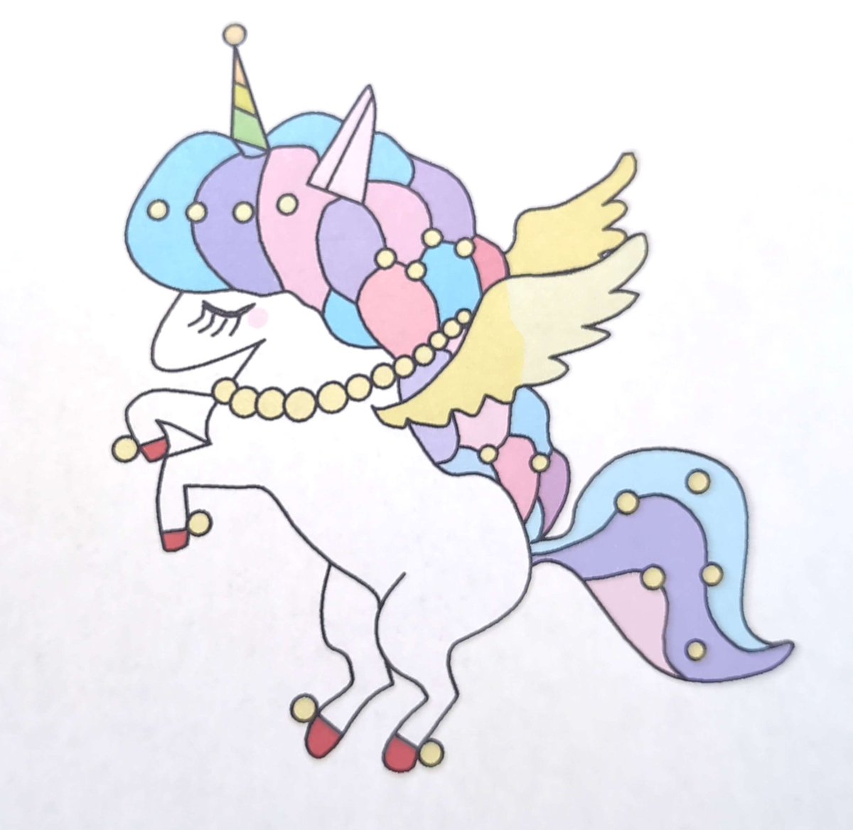 akimitami's tweet photo. 🎠✨
これはアリコーン🎠✨

#午年 #イラストレーション ＃絵 #illustration https://t.co/xW8PcIP80q