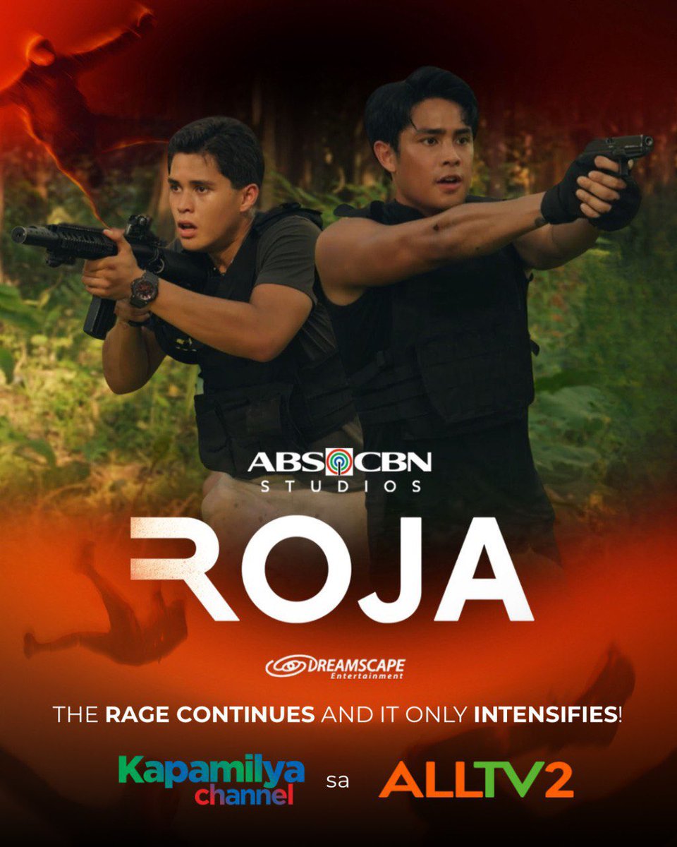 Not your usual night watch 👀🔥Dahil simula NGAYONG GABI tuloy-tuloy na ang laban at siguradong wala nang atrasan sa #ROJA 🚨

The rage continues and it only intensify simula ngayong January 2, mapapanood niyo na sa Kapamilya Channel sa ALLTV2, Cable, Online at A2Z.