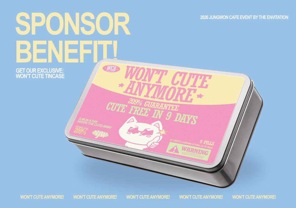 drunkdazedprod's tweet photo. 🚑 EMERGENCY FUNDING CALL 🚑

The cure exists, but Jungwon refuses to cooperate 🥲

Tincase provided — perfect for storing photocards, tears, or your last bit of sanity! 💗

Be a SPONSOR. Save an ENGENE.
(or atleast yourself 😆)

🔗 https://t.co/HnGBXMRADB 

#WONtcuteanymore 🩹✨ https://t.co/zLqgqoHGTw