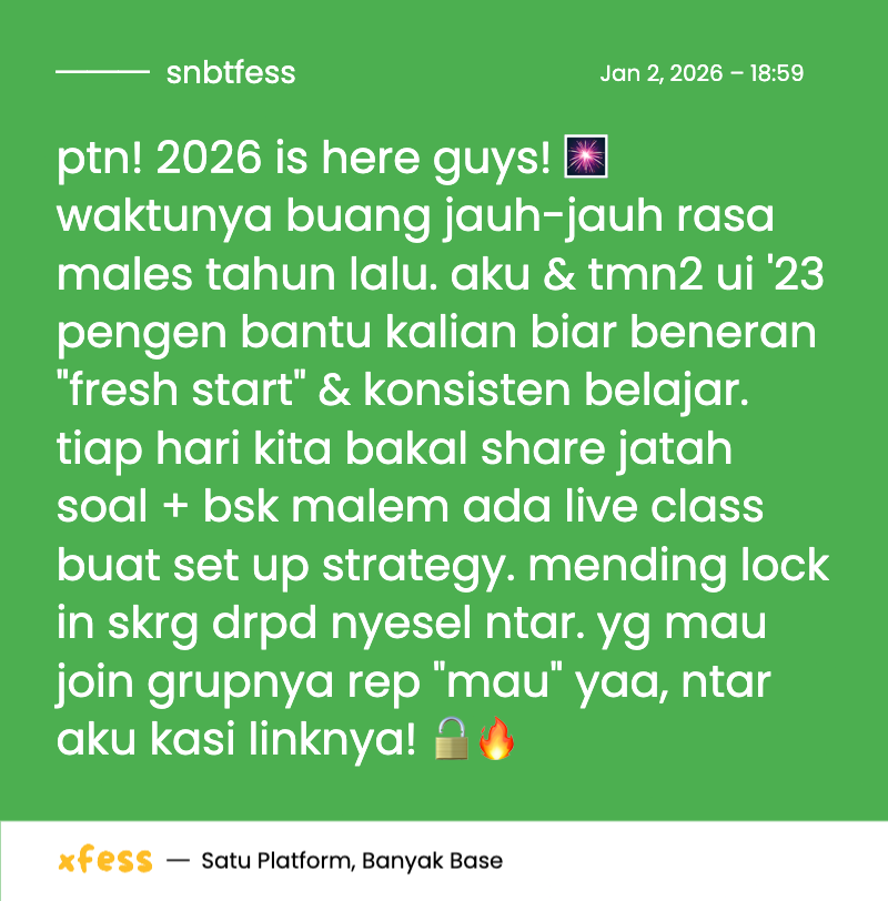 SNBTFESS || SNBP - UTBK tweet media