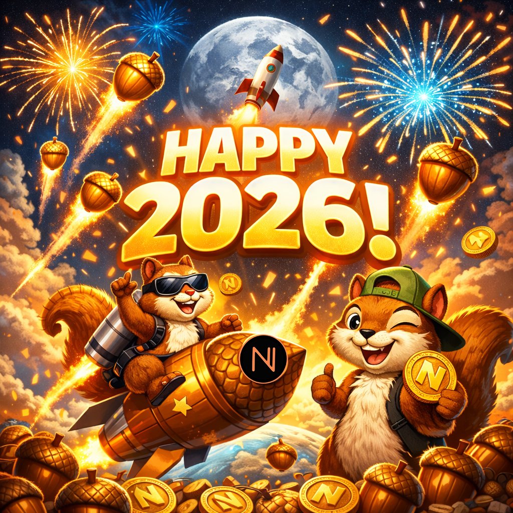 New year. New momentum. Bigger vision. 🐿🚀

$NUT just getting started, 2026's gonna be legendary.

Happy New Year to the golden NUT fam 🥜✨

#Nutcoin #meme #crypto #memecoins #2026 #NewYear2026 #CryptoCommunity
