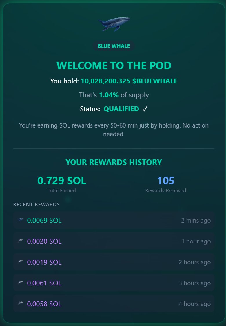 do you know $bluewhale is the biggest whale on earth?

a meme coin with automated rewards
burn mechanism
P2E platform
Jupiter verified only 4 days old

and with a MC of 100k just dropped from 1.8m

while $whilewhale sitting at 60m

you know what to do
gmgn.ai/sol/token/9V7j…