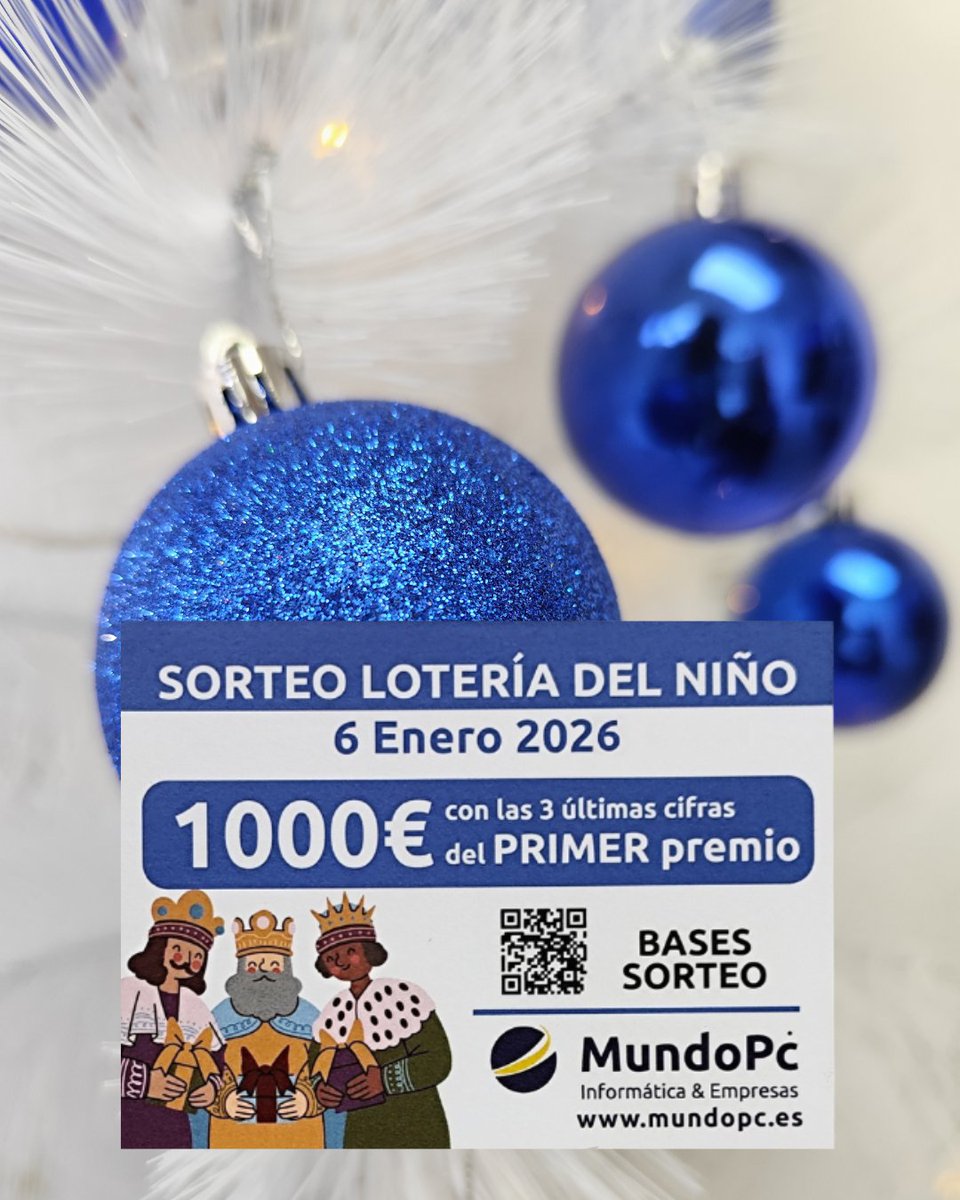 👉 ¡Aún estás a tiempo de participar! Recuerda que tienes hasta este lunes para hacerte con tu papeleta 👀 Consulta toda la información y bases en nuestra web: mundopc.es/sorteonavidad
📍 Tickets disponibles en Oviedo, Gijón, Avilés y Langreo. #TiendasMundoPC