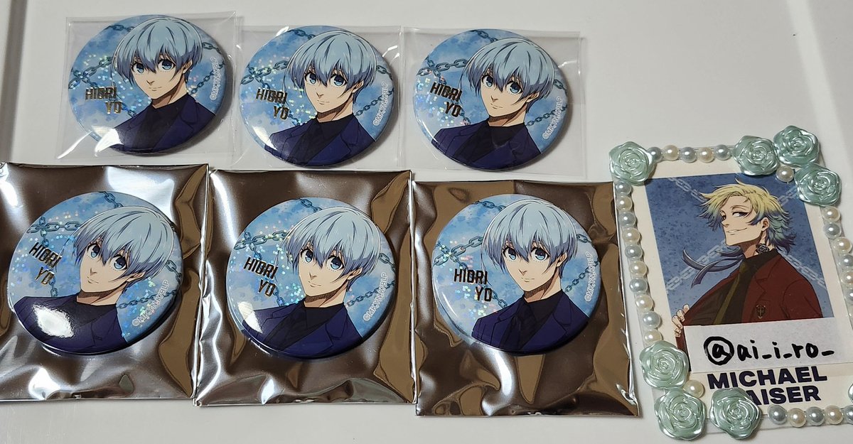 交換】ブルーロック展 エゴ展 ホログラム箔押し缶バッジ 【譲】 玲王