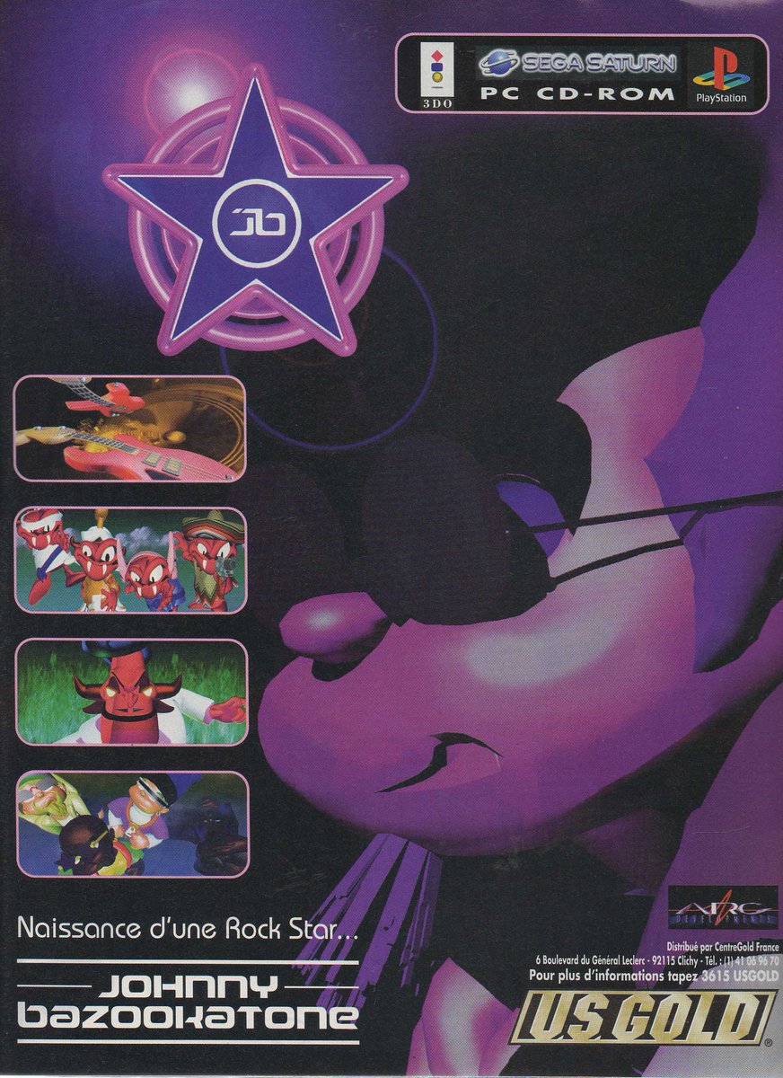 AllmightoFranky's tweet image. La publicité papier JV du jour,bonjour!Pubs vues dans les pages du #PlayerOne 60 de janvier 1996 il y a 30 ans!Pubs pour #JohnnyBazookatone sur #3DO,#PC;#Saturn et #Playstation,les #SumoDudes de UpperDeck,la #Saturn et un concours! #retro #retrogaming #80s #90s
