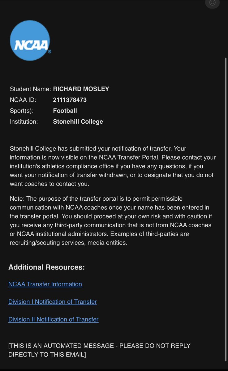 Richard Mosley III ( CB ) tweet media