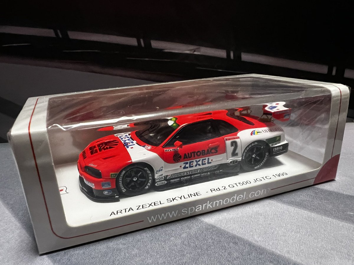 納車 スパーク 1/43 ARTA ゼクセル 日産 スカイライン GT-R 1999 JGTC