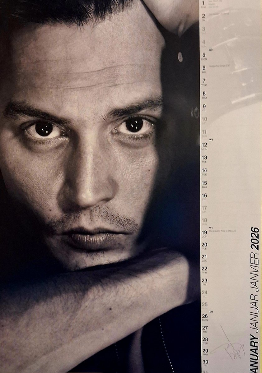 What a beautiful face to wake up to every day in January 2026. 🥰🎉💋  #JohnnyDepp #JohnnyDeppNewYear #JohnnyDeppIsLoved, image size:842x1200