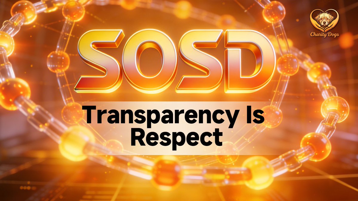 🔍🔒🐾
Transparency is more than visibility.
It’s respect —
for the community,
and for the lives being helped 🐶❤️

That’s how SOSD operates.