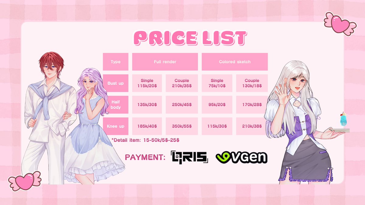 seoulyukii's tweet image. ♡COMMISSION OPEN♡
[RT &amp;amp; likes are greatly appreciated! ♡]

Hello! My local and international commissions are now OPEN! 💌 DM me if you're interested!

For internasional: vgen.co/seoulyuki
For local, see details below! ↓↓

#VgenComm #opencommissions