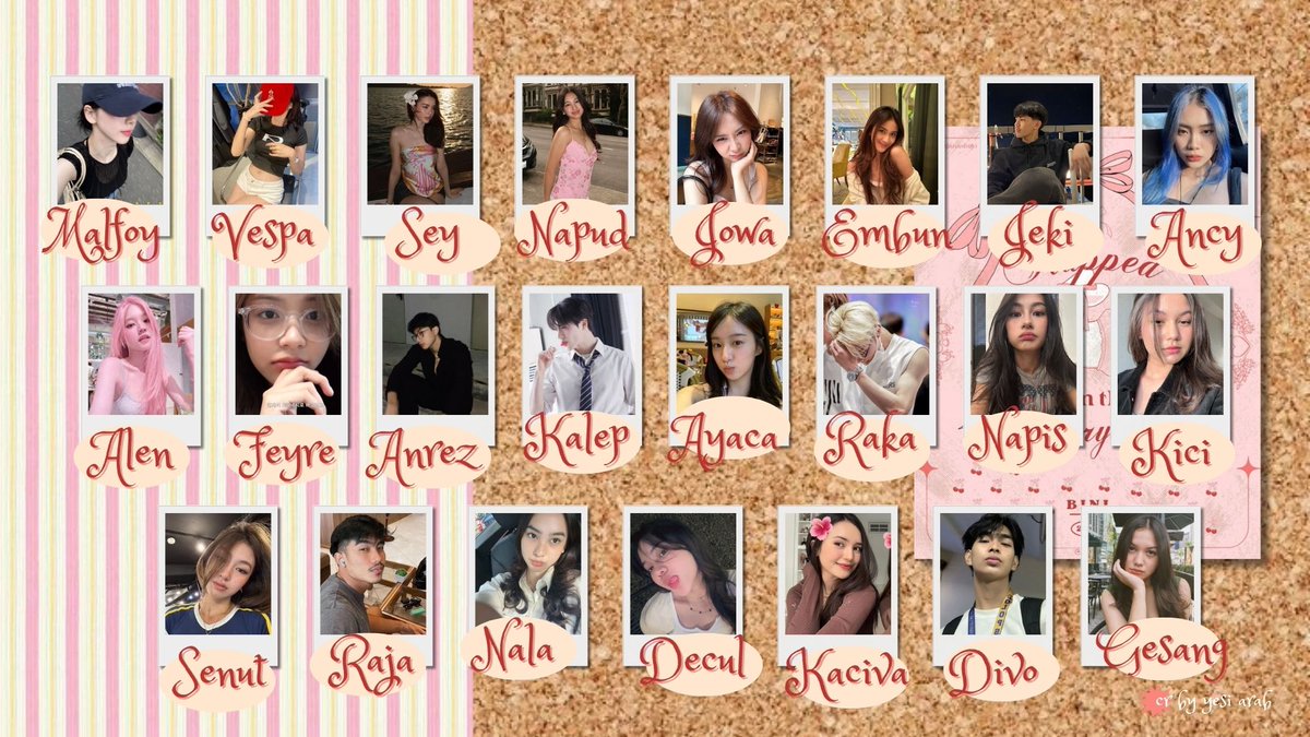 𖦹 postingan ini dibuat karena aku senang bisa kenal kalian semua ★