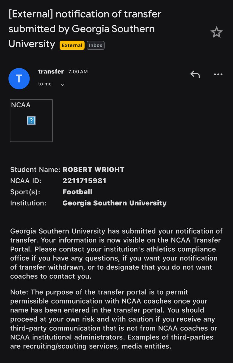 RobW_71's tweet image. Officially in the transfer portal!!