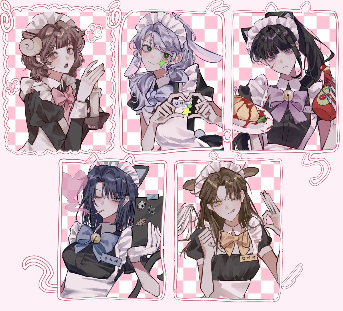 jinye_o0o's tweet image. 메이드이뽀니들로참여했답니다~^////^