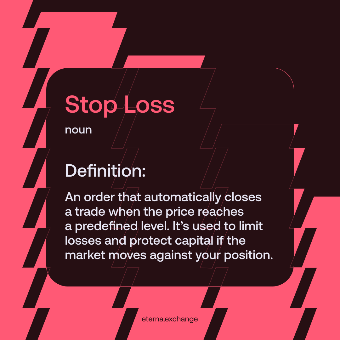 Eterna_Hybrid's tweet photo. A stop loss sets a point where a trade closes automatically if the price moves the wrong way.

Instead of hoping the market turns around, you decide in advance how much you’re willing to risk.

When that level is reached, the position closes and further losses are avoided. https://t.co/T5TbtzNGKw