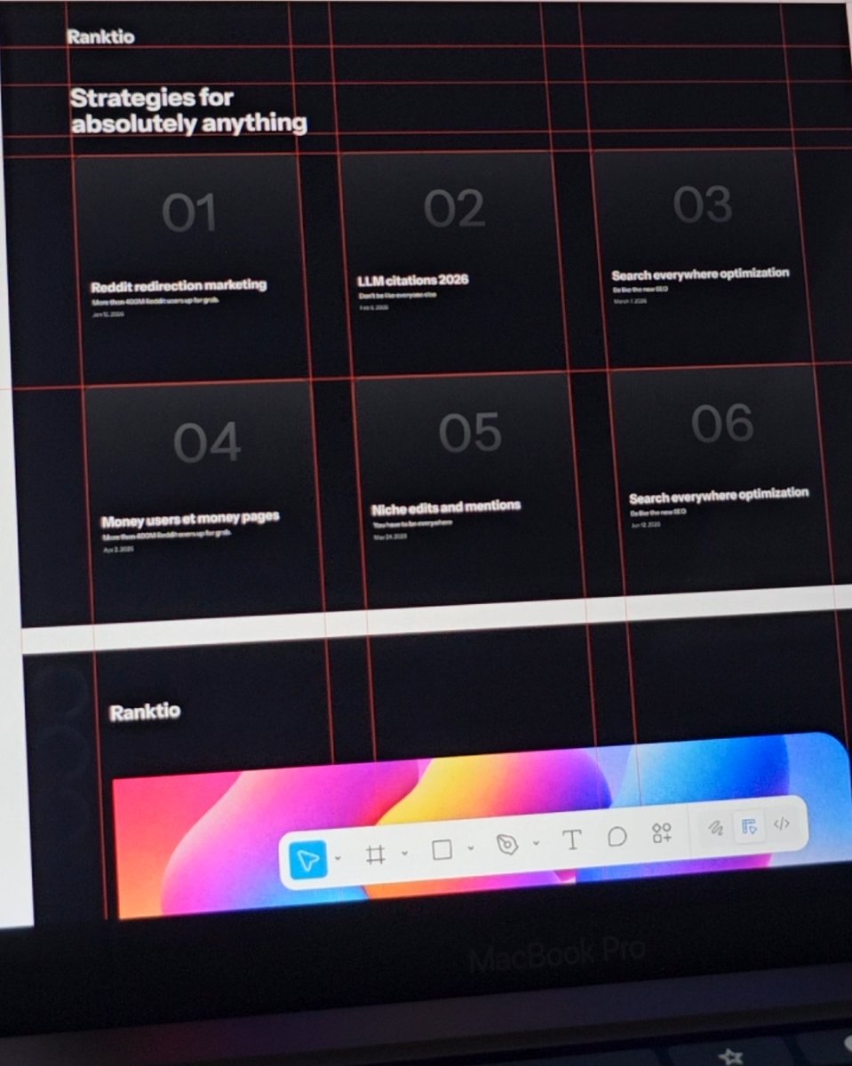 Figma. Ranktio's blog section.