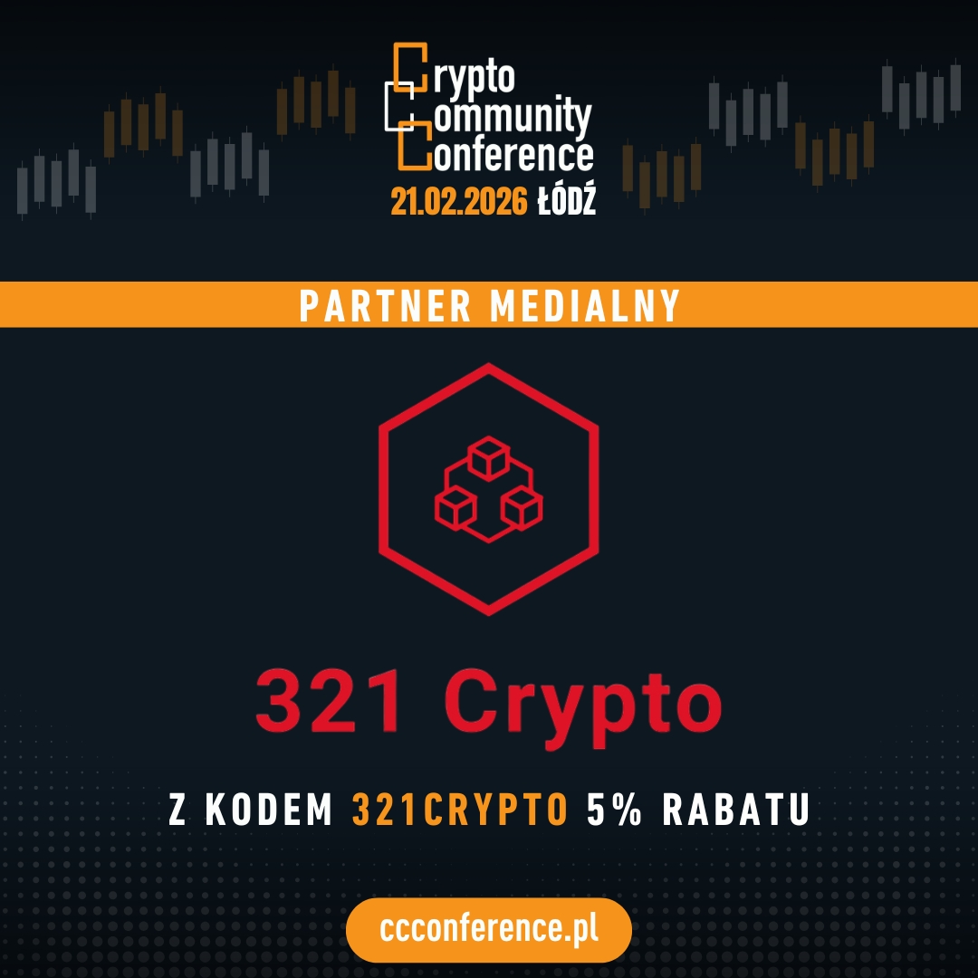 Ogłaszamy kolejnego partnera medialnego 🤝

Maciek z kanału <a href="/321Crypto/">321Crypto</a> jest YouTuberem i edukatorem, który działa na rynku kryptowalut od 2017 roku 😇

Z kodem 321CRYPTO dostaniesz 5% rabatu na bilety!🤑

#Cryptoeventpl #Kryptowaluty #Bitcoin