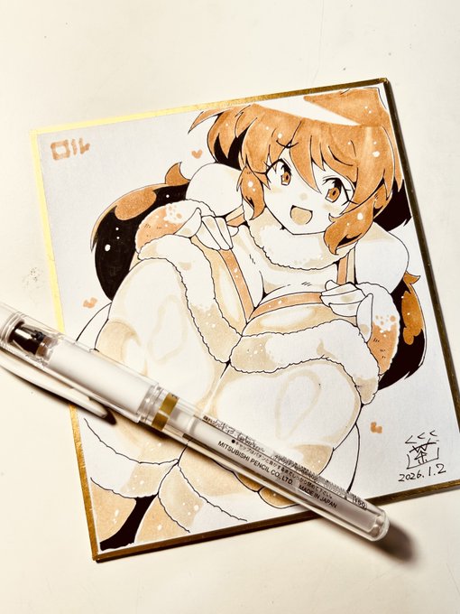 ロボポンのロルのスケベな色紙 