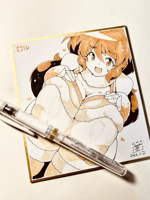 ロボポンのロルのスケベな色紙