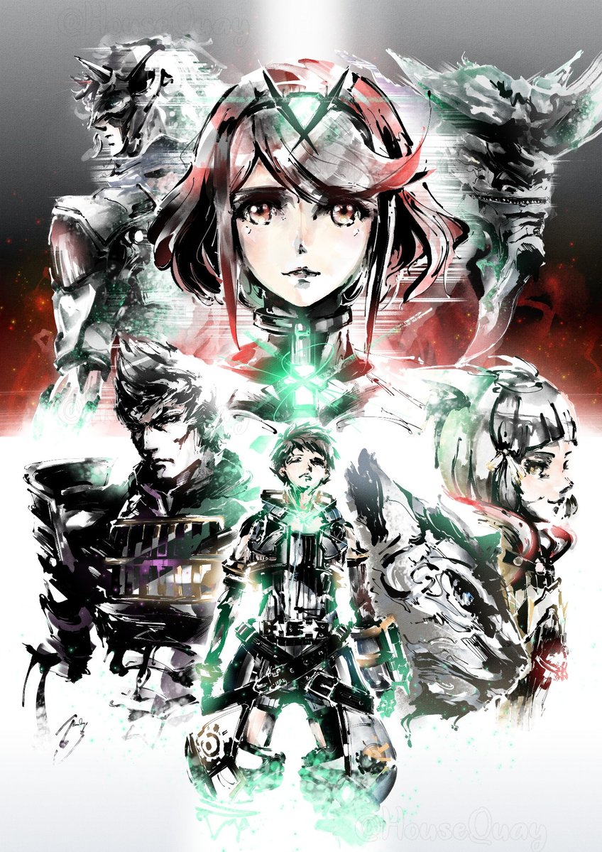 HouseQuay's tweet image. Coming to the art print store next:

Ouroboros Mio
Ouroboros Lanz
Pyra portrait
Xenoblade 2 Anniversary A5 &amp;amp; A4

I also want to add my chibi Ouroboros Noah as a sticker that you can get for free if you buy 3 or more. 
I'll update when I get them ordered and delivered!