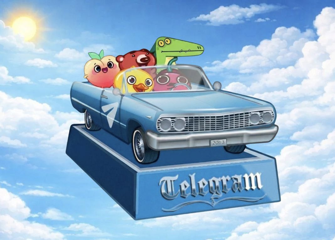 Telegram sticker TON memes starter pack:

Utya
Cherry
Buddy
Croco
Peach 

ngmi if sidelined