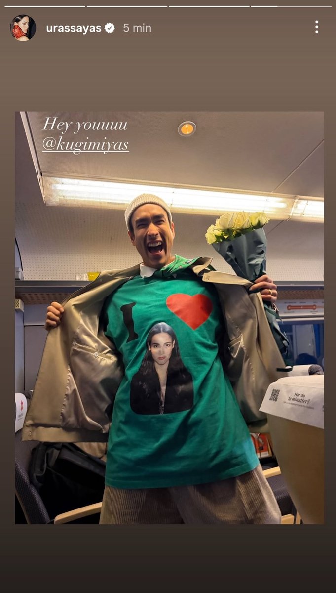 A shirt with 'Urassaya's Since 2011' written/sewed on it
A jersey with Sperb 18 (part of Yaya's last name &amp; birthday) on the back
A shirt with a screen print of Yaya from GRGR days 
A shirt saying he loves Yaya

No one loves their girl as much as Nadech 😌