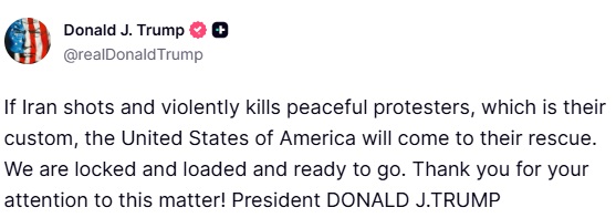 Commentary Donald J. Trump Posts From Truth Social tweet media
