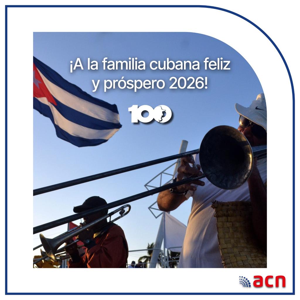 🇨🇺 En esta isla 🎺 suena alto la música de la independencia, el decoro y el sentido patriótico.
👉Empezó 2026: ama, crea, construye, funda... 
👉Este es un año histórico: #100AñosConFidel 
<a href="/ACN_Cuba/">Agencia Cubana de Noticias</a>